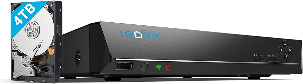 REOLINK 16 CHANNEL 4K PoE NETWORK VIDEO RECORDER FOR SECURITY CAMERA SYSTEM /w HDD 4TB | NEW