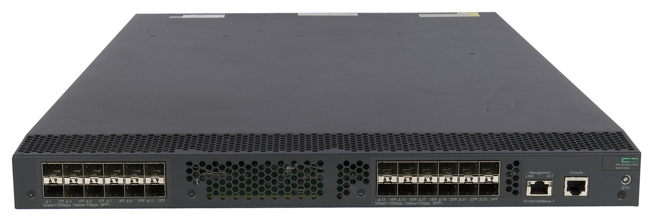 SWITCH HP ProCurve 5920AF 24-Ports 1G/10G (24) 10G SFP /2xPSU (P/N: JC680A 650W) without/ Rkmnts