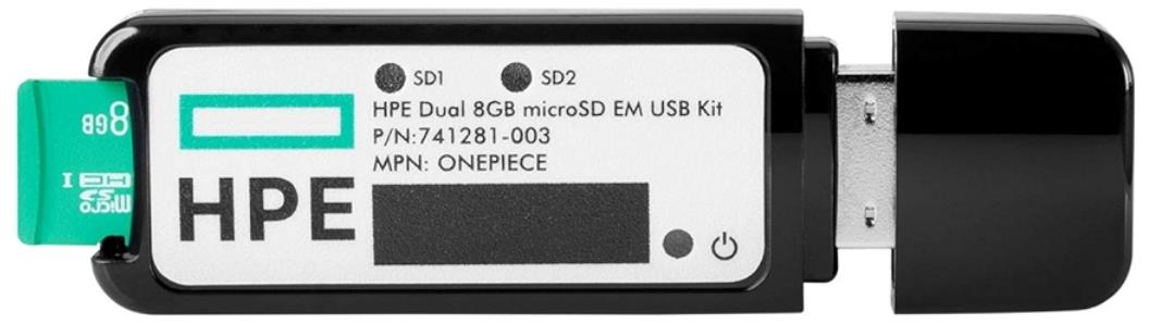 HPE 32GB microSD RAID 1 USB Boot Drive
