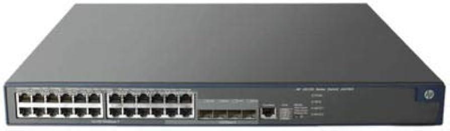 SWITCH HP A5120 SERIES 24-Ports Gigabit (4) 1G SFP POE+ /w LSPM1CX2P (P/N: JD360B) w/ Rkmnts