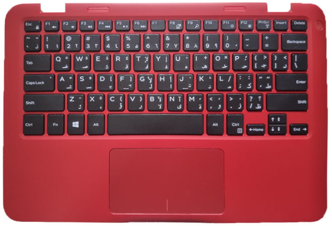 KB WITH PALMREST / TOUCHPAD FOR NB DELL INSPIRON 11-3168 / 3169 / 3179 US-INTL RED
