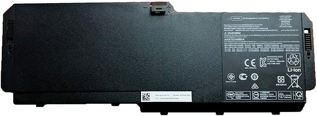 BATTERY 95.9Wh FOR NB HP ZBOOK 17 G5 MOBILE WORKSTATION 11.55V 7965 Ah