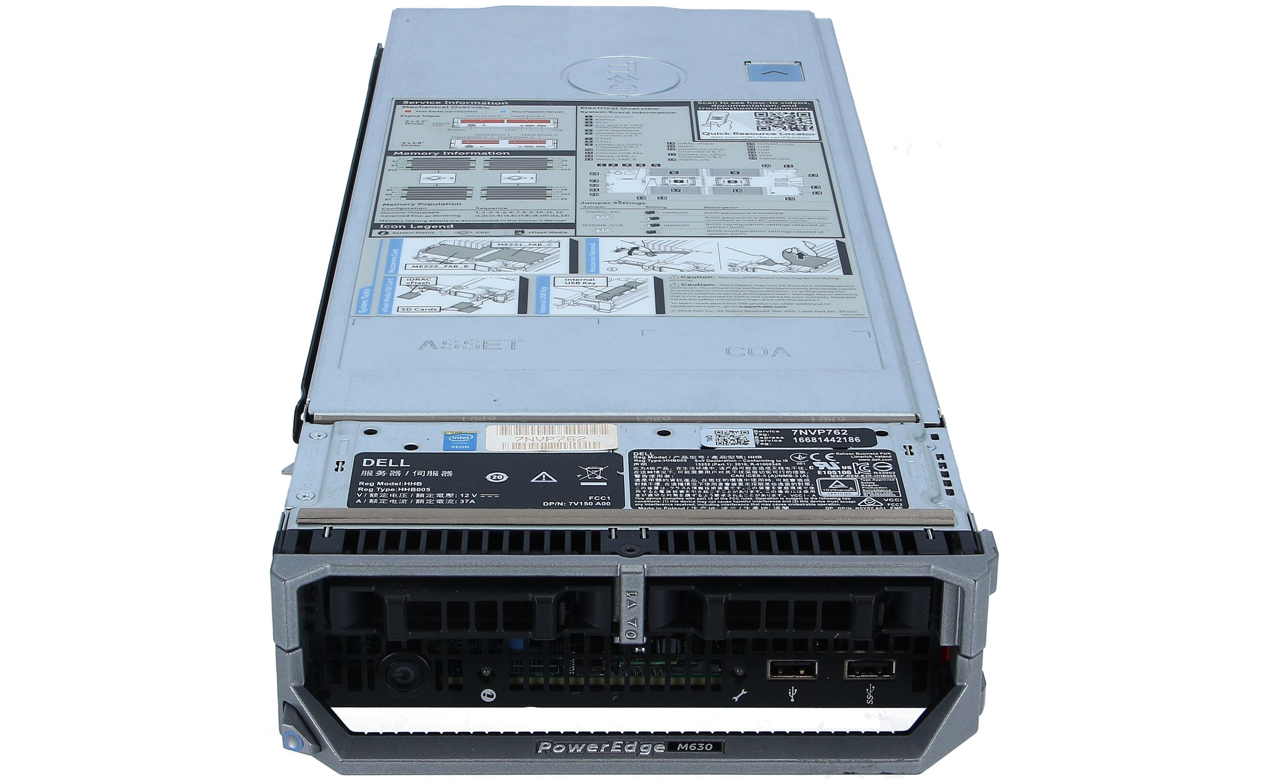 Dell Poweredge M620 Blade Server (2xSFF) 2 x Xeon E5-2640 (6-Cores)/32GB