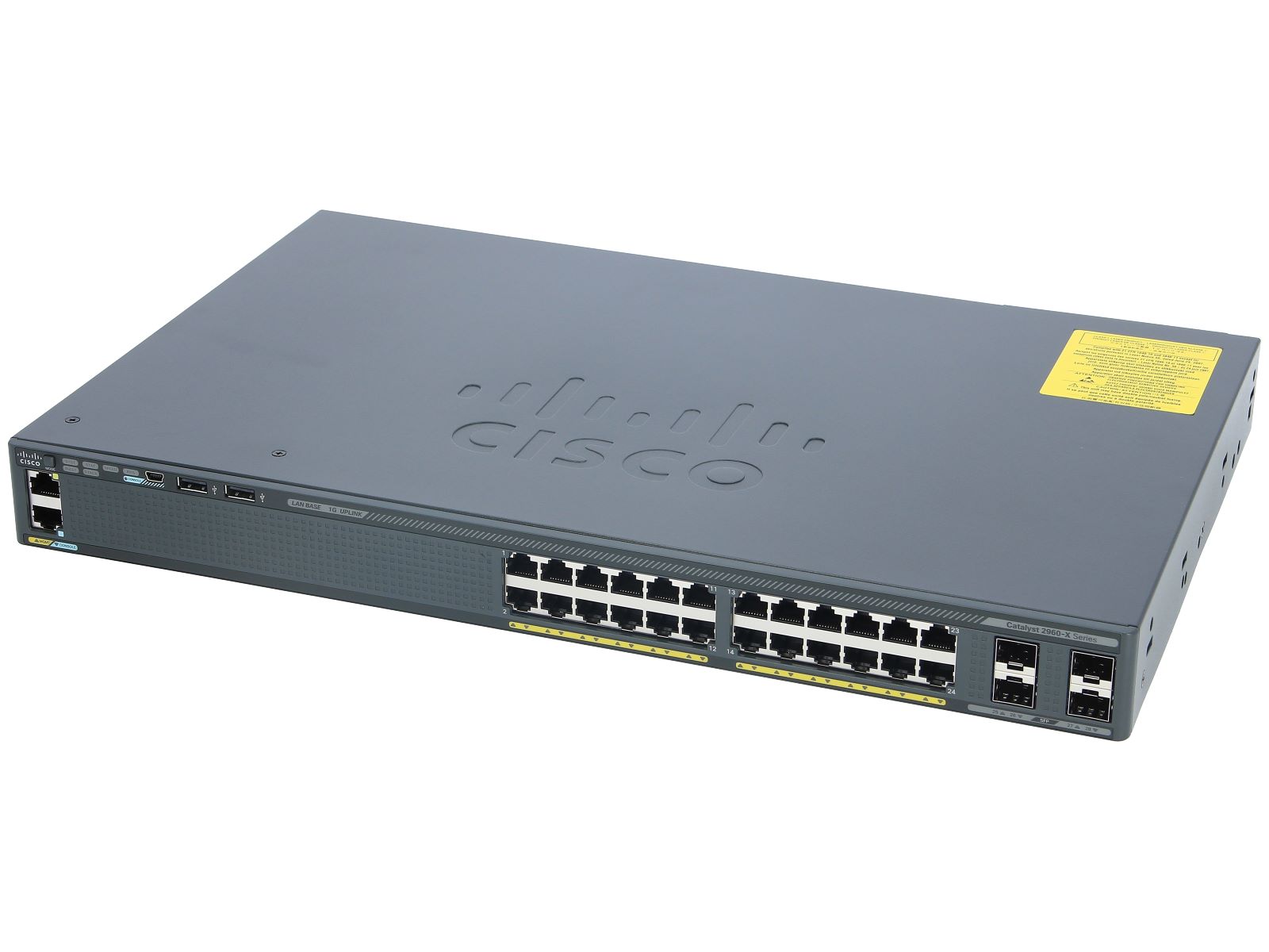 SWITCH CISCO WS-C2960X-24TS-L 24-Ports Gigabit (4) 1G SFP w/ Rkmnts