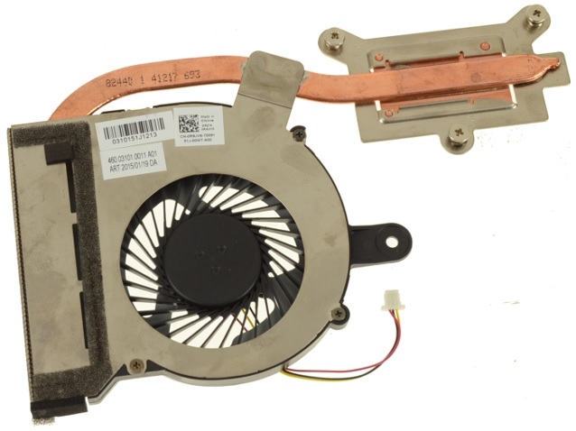 CPU COOLING FAN & HEATSINK ASSEMBLY FOR NB DELL INSPIRON 15 (3558)
