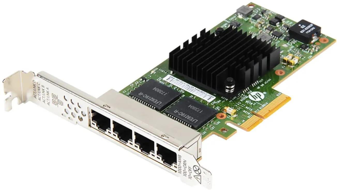 NIC HP 366T 4-ports 1GB PCI-E x4 F.P.