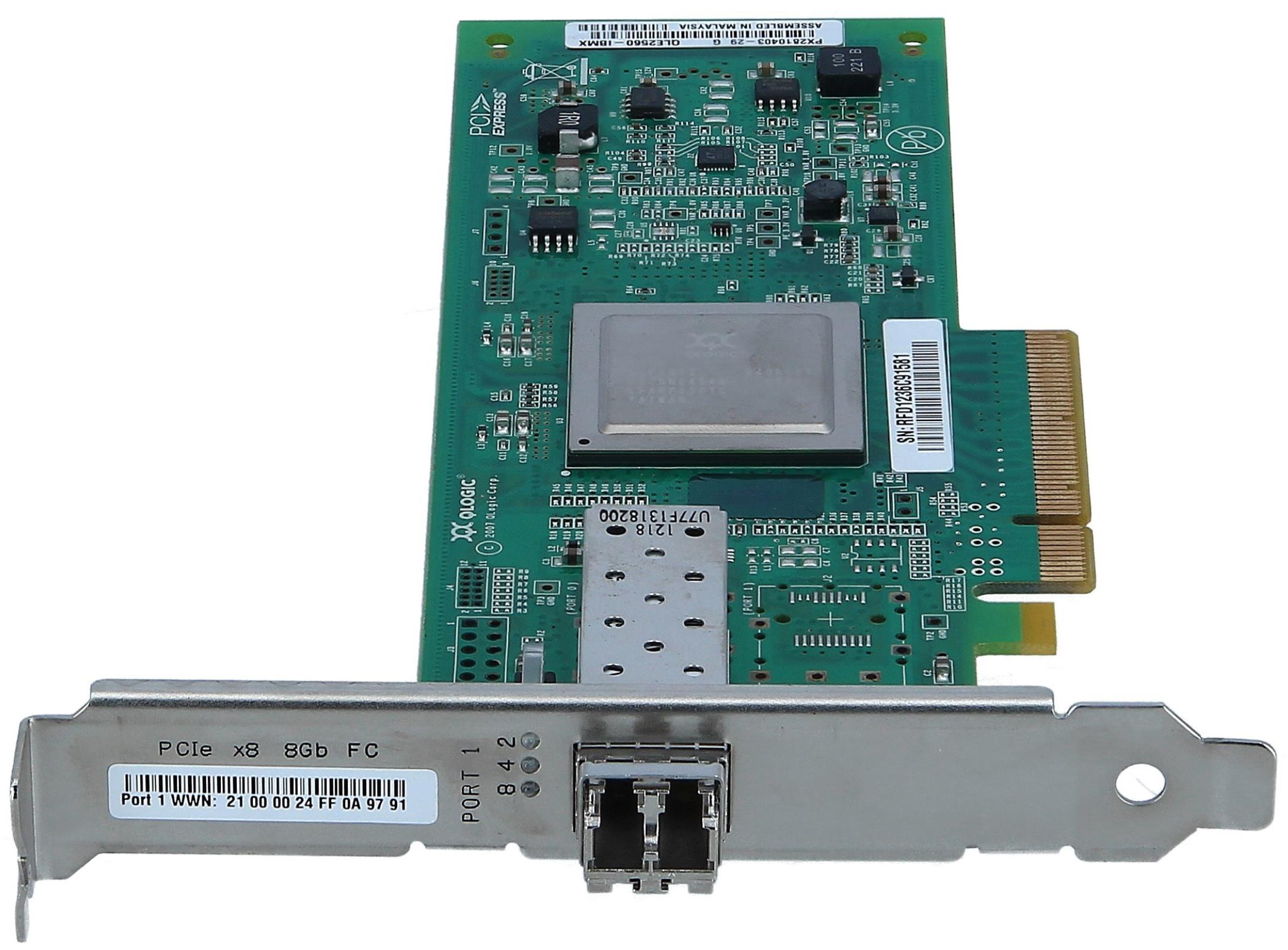 NIC IBM QLOGIC 1-port 8GB PCI-E F.P. FC HBA