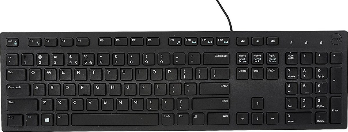 Dell KB216 Multimedia Keyboard Wired USB Black French New Open Box