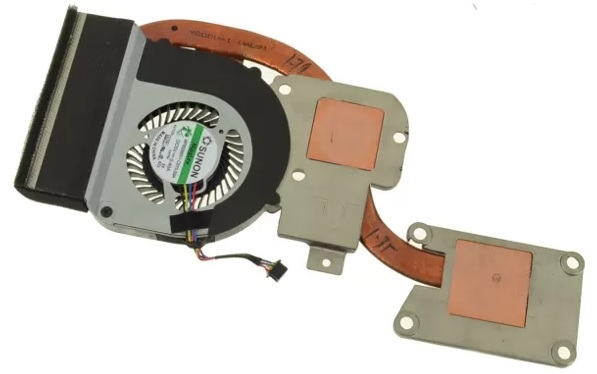 CPU + GPU COOLING FAN & HEATSINK ASSEMBLY FOR NB DELL LATITUDE E6440 (AMD RADEON)