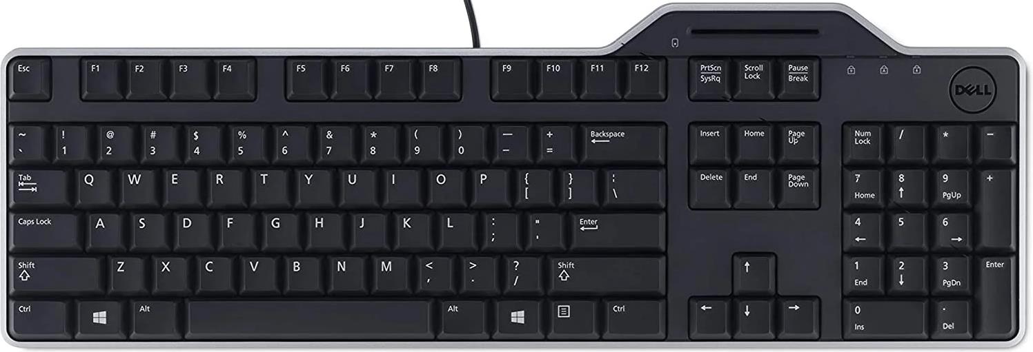 Dell KB813 Smartcard Keyboard Wired USB Black French New Open Box