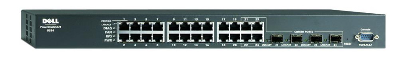 SWITCH DELL Powerconnect 5324 24-Ports Gigabit (4) 1G SFP w/ Rkmnts