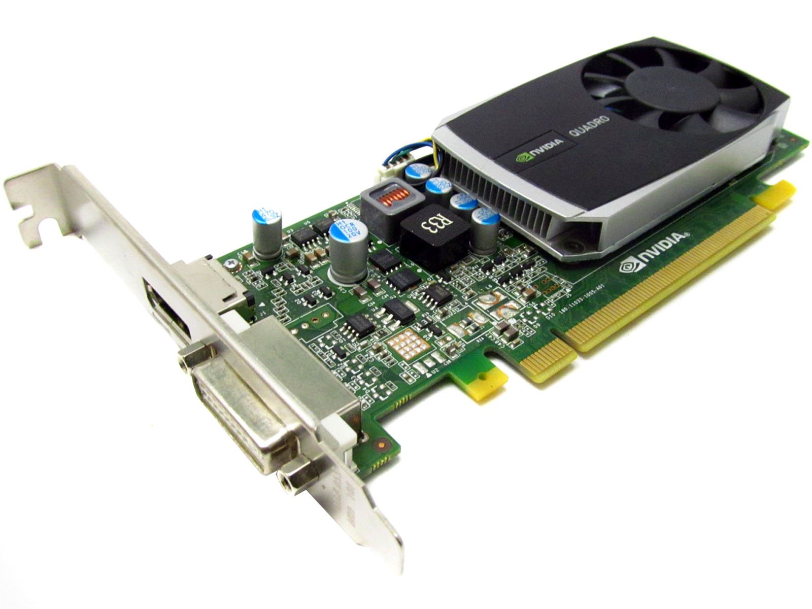 VGA DELL Nvidia QUADRO 600 1GB DDR3 (1) DVI-D (1) DP PCI-e L.P.