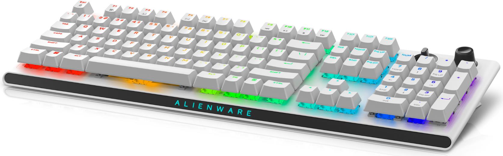 Dell Alienware AW920K Tri-Mode Gaming Keyboard Wireless/Bluetooth White English US New Open Box