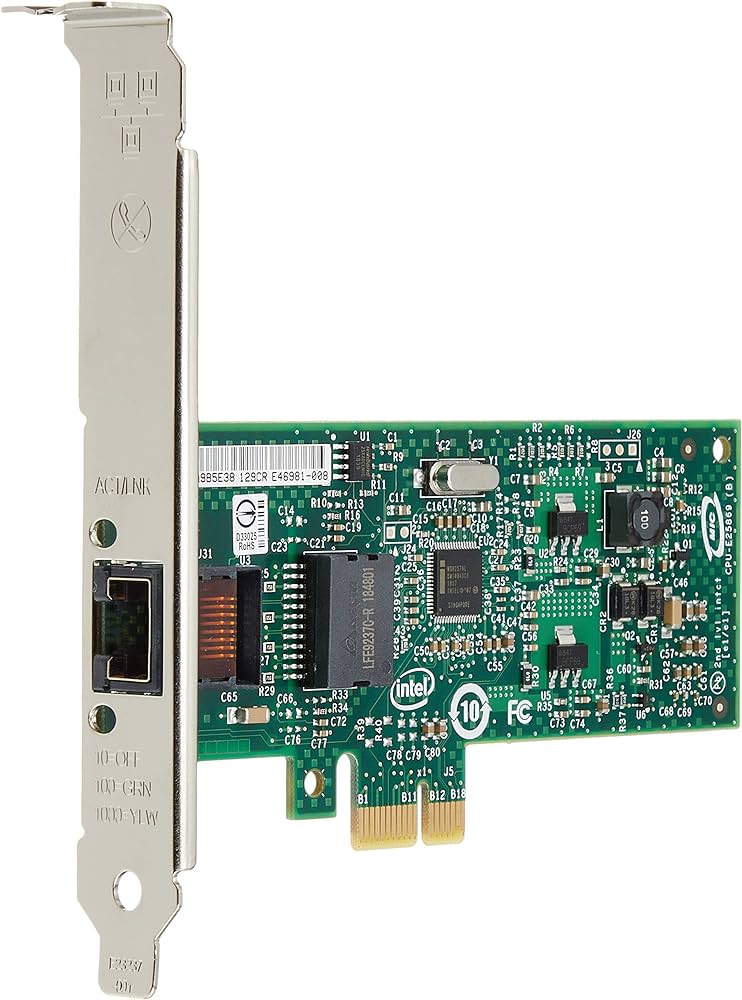 NIC INTEL GIGABIT CT DESKTOP ADAPTER 1-port 1GB PCI-E F.P.
