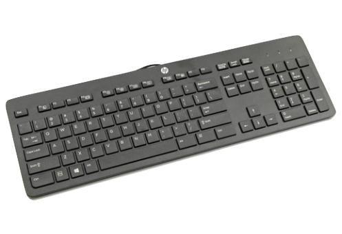HP Business Slim Keyboard Wired USB Black English UK New Open Box