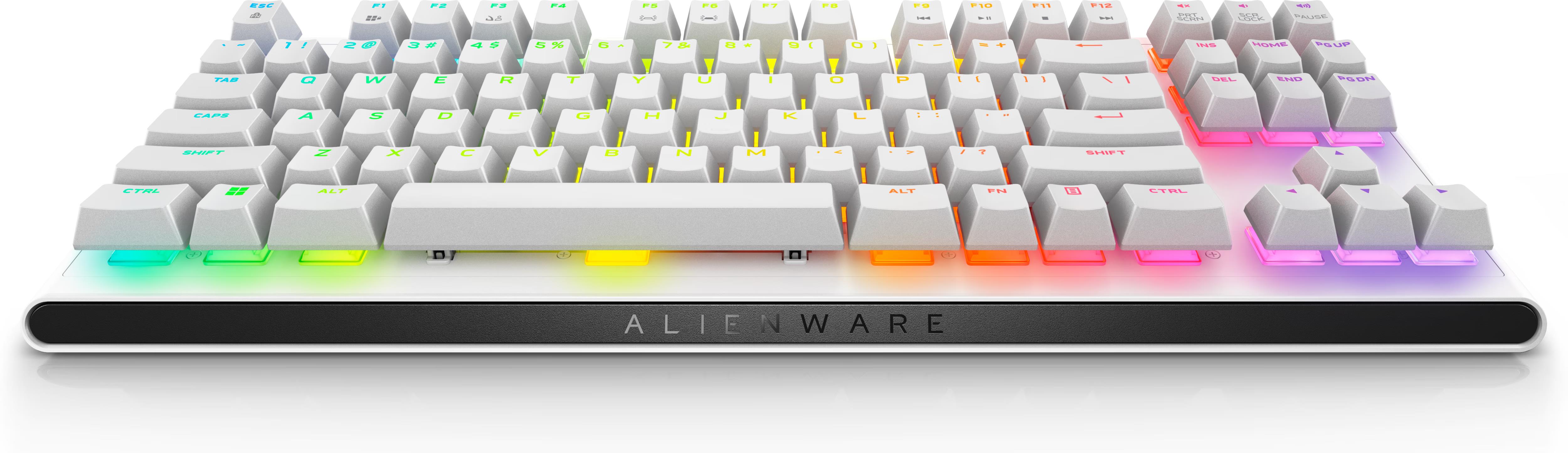 Dell Alienware AW420K Tenkeyless RGB Gaming Keyboard Wired USB White English US New Open Box
