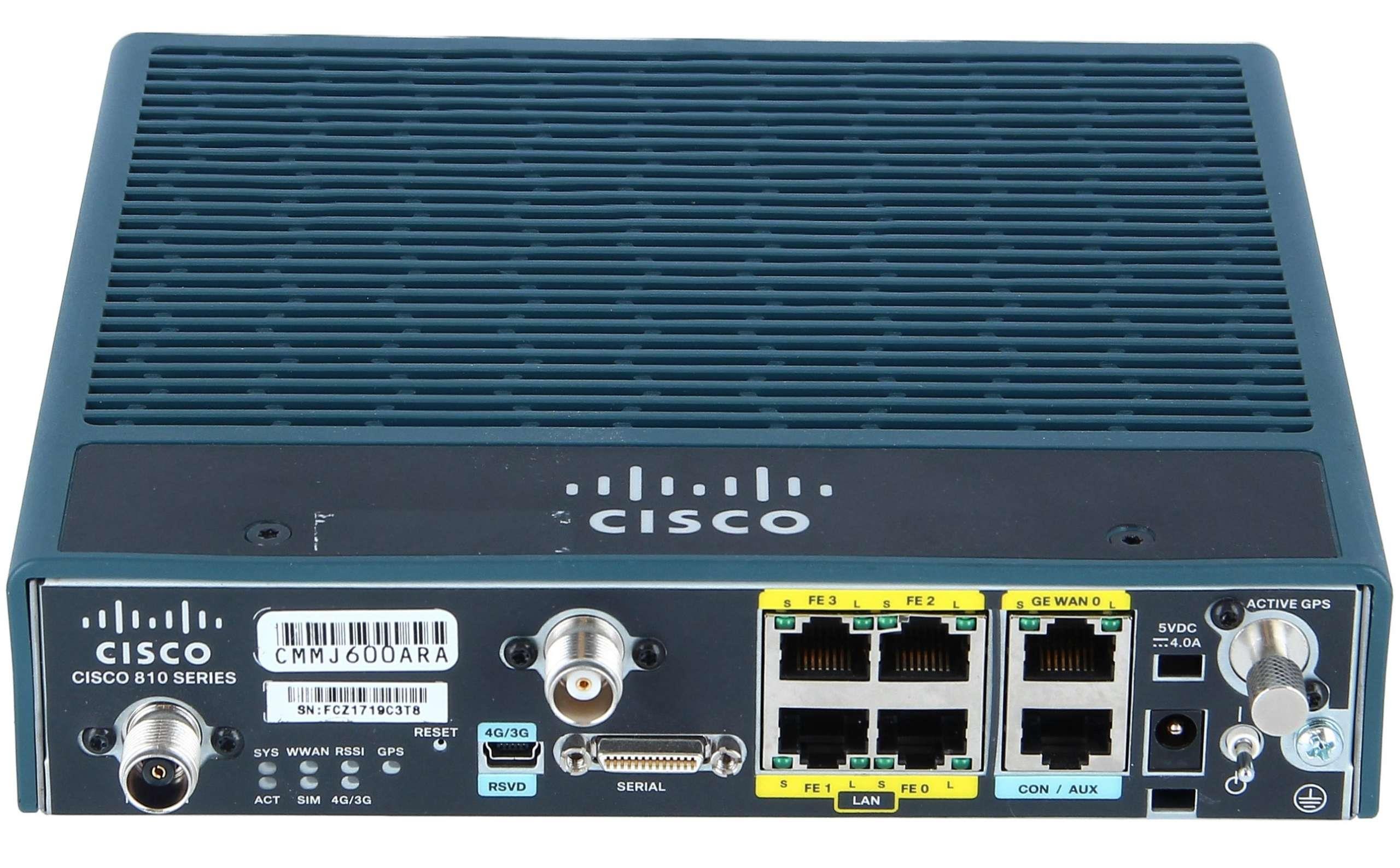 Router Cisco 819 Wireless Integrated Services 4G (NO PSU)
