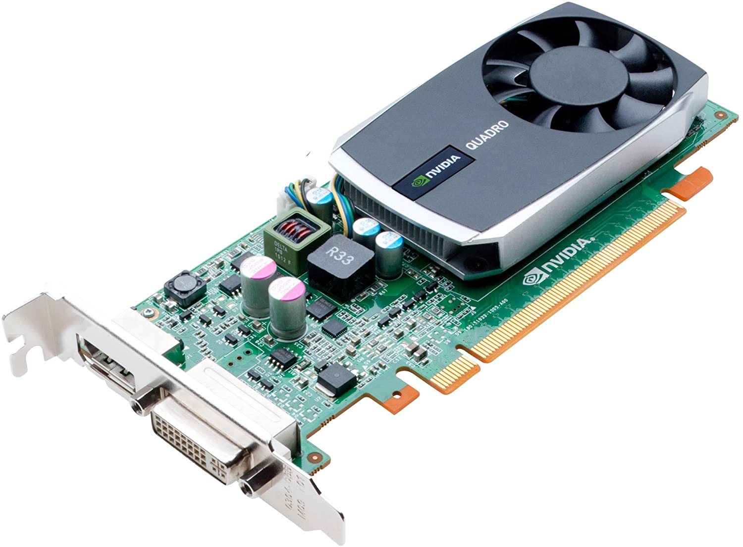VGA HP Nvidia QUADRO 600 1GB DDR3 (1) DVI-D (1) DP PCI-e L.P.