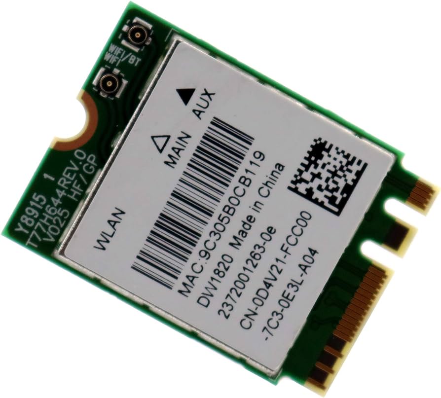 DELL WIFI CARD WiFi 802.11 ac + BT 4.2 M.2