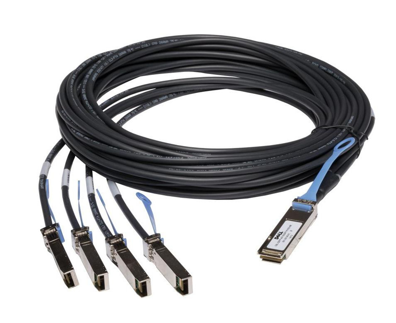 Cable Dell Networking 462-3633 40G QSFP+ to 4 x 10G SFP+ Passive Direct Attach Copper Breakout 5m QSFP-4SFP10G-CU5M NEW