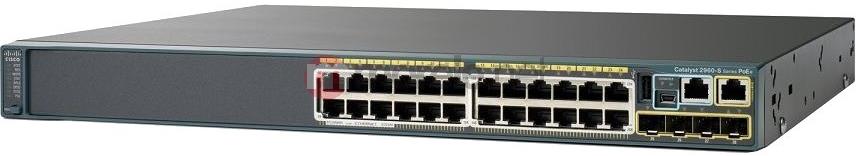 SWITCH CISCO WS-C2960X-24PS-L 24-Ports Gigabit (4) 1G SFP POE+ 24 w/ Rkmnts
