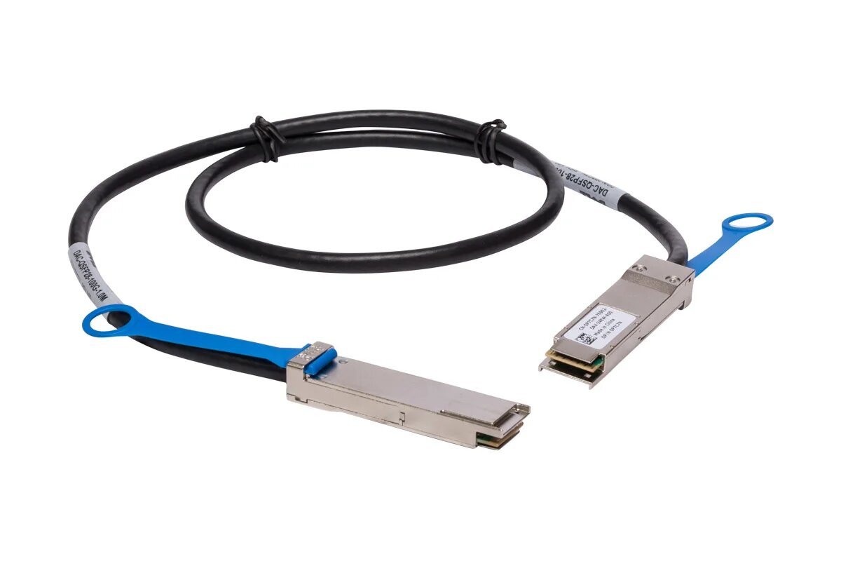 Cable Dell DAC-Q28-100G-1M 100G QSFP28 Passive Direct Attach Copper Twinax 1m QSFP-100G-CU1M NEW