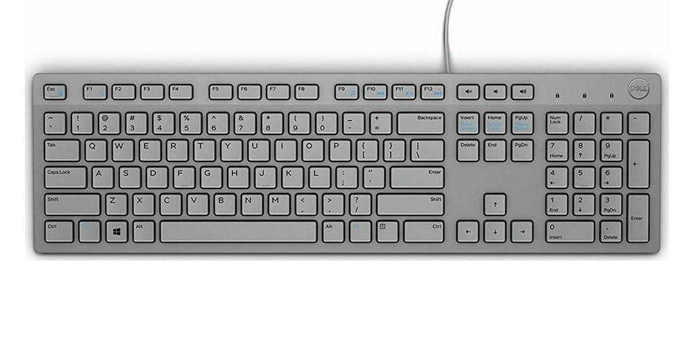 Dell KB216 Multimedia Keyboard Wired USB Grey French New Open Box
