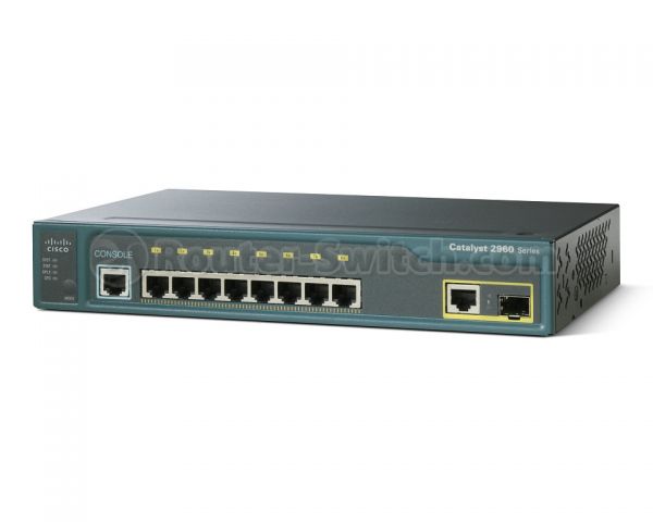 SWITCH CISCO WS-C2960-8TC-L 8-Ports 10/100 (1) 1G SFP without/ Rkmnts