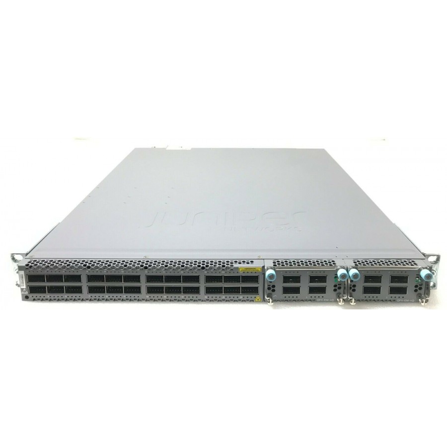 SWITCH JUNIPER QFX5100-24Q-3AFO 24-Ports Gigabit (24) 1G SFP w/ EX4600-EM-8F, 2x PSU 650W (JPSU-650W-AC-AFO) w/ Rkmnts