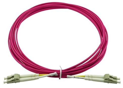 Cable LC UPC to LC UPC Duplex OM4 Multimode PVC (OFNR) 2.0mm Fiber Optic Patch 30m NEW