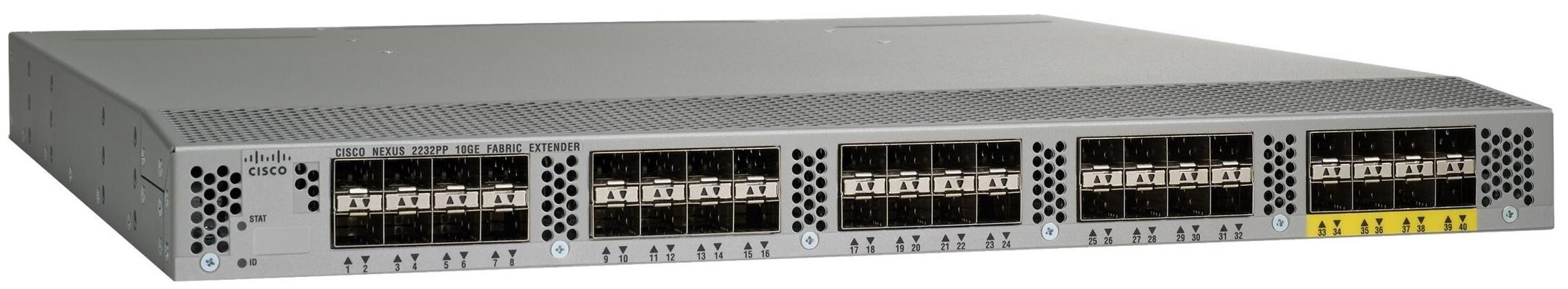 SWITCH NEXUS N2K-C2232TM-10GE 32-Ports 10GE N2K-M2800P, /w 2x PSU 400W (P/N: N2200-PAC-400W) without/ Rkmnts