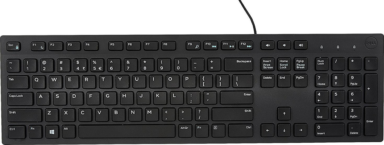 Dell KB216 Multimedia Keyboard Wired USB Black English US New Open Box