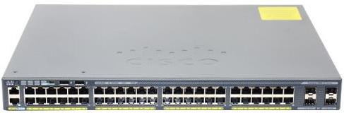 SWITCH CISCO WS-C2960X-48FPS-L 48-Ports Gigabit (4) 1G SFP POE /w C2960X-STACK w/ Rkmnts