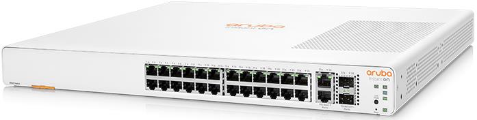 SWITCH ARUBA INSTANT ON 1960 24G 24-Ports Gigabit (2) 10G SFP+ or (2) 10G RJ45 w/ Rkmnts