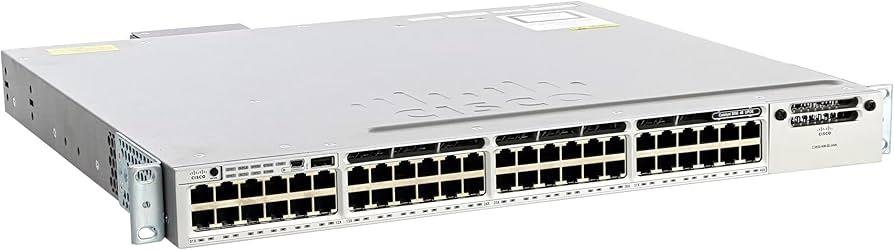 SWITCH CISCO WS-C3850-48U-E 48-Ports Gigabit UPOE 48 *NO PSU*(2xPWR-C1-1100WAC) without/ Rkmnts