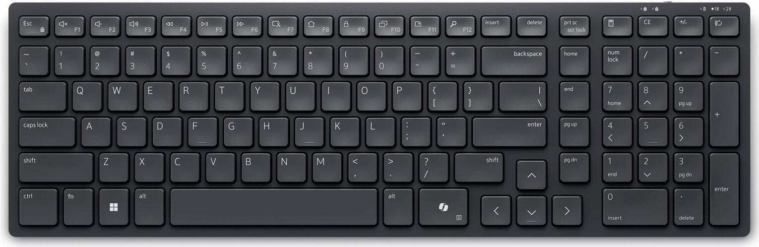 Dell KB555 Pro Compact Silent Keyboard Wireless/Bluetooth Black Italian