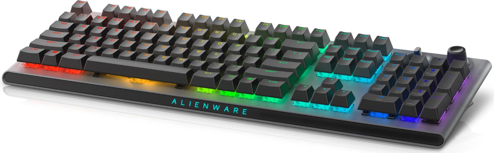 Dell Alienware AW920K Tri-Mode Gaming Keyboard Wireless/Bluetooth Black English US New Open Box Dark Side of the Moon