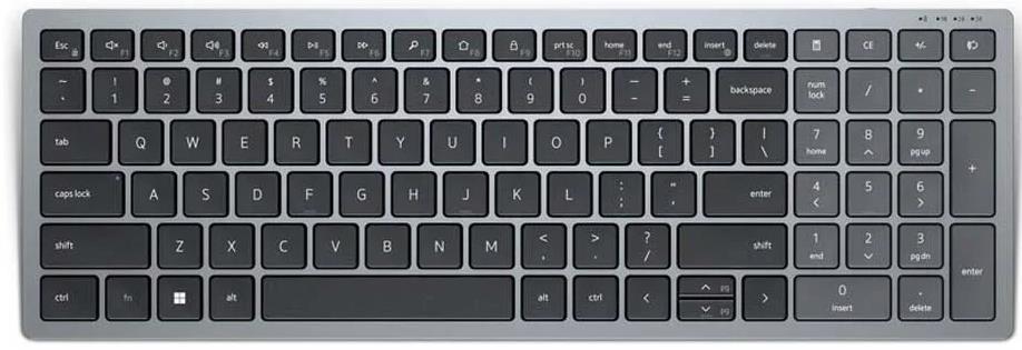 Dell KB740 Compact Multi-Device Keyboard Wireless/Bluetooth Grey German New Open Box