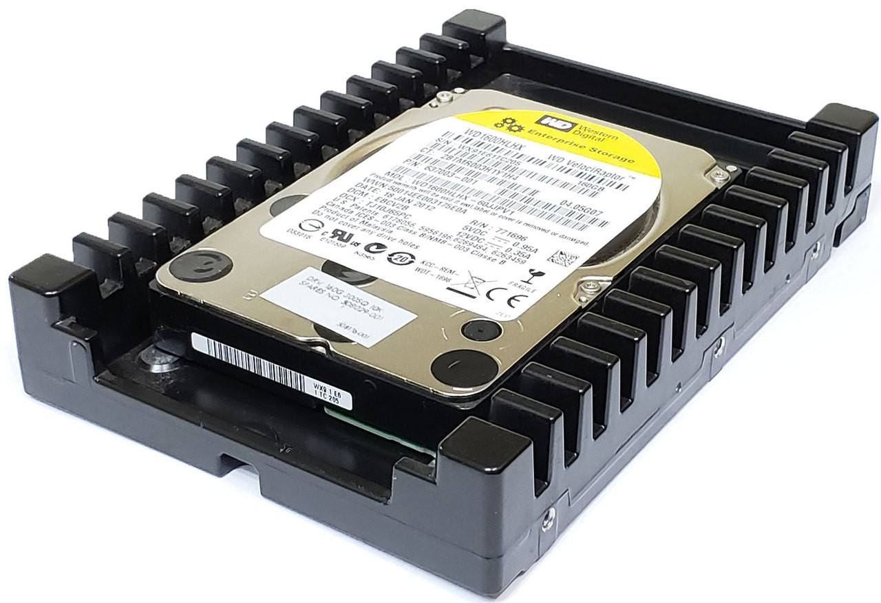 HDD WD 160GB SATA 6G 3.5" 10K 2.5" Drive mounted in 3.5" Tray