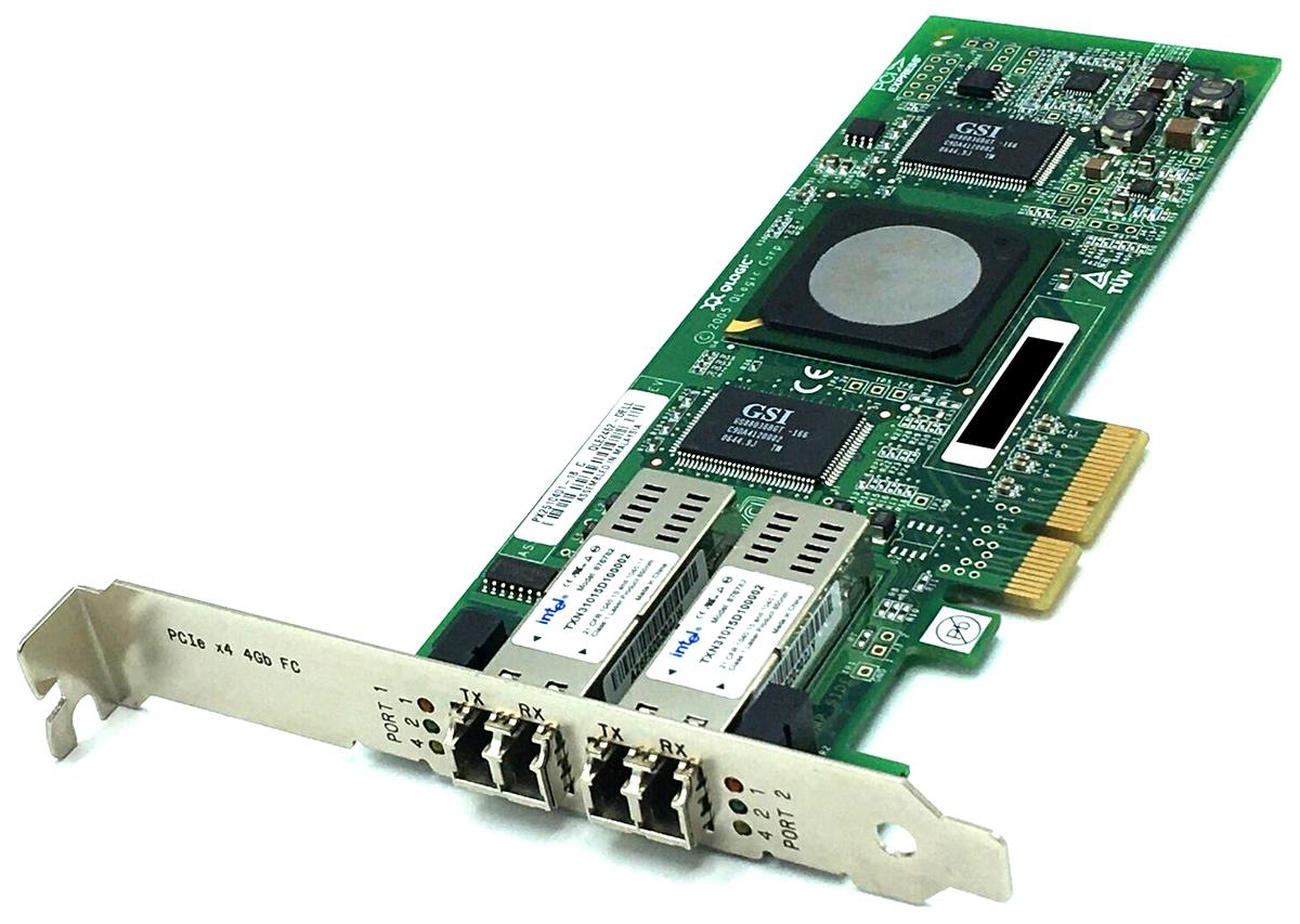 NIC DELL QLOGIC DF976 2-ports 4GB PCI-E x4 F.P. FIBRE CHANNEL