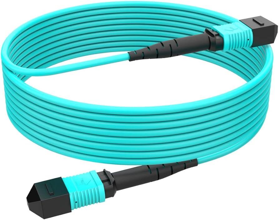 CABLE 10/40/100GBASE OM3 24-FIBER MTP 5M NEW