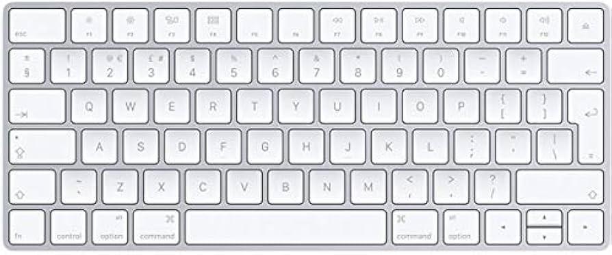 Apple A1644 Magic Keyboard Wireless/Bluetooth White/Silver English UK Lightning