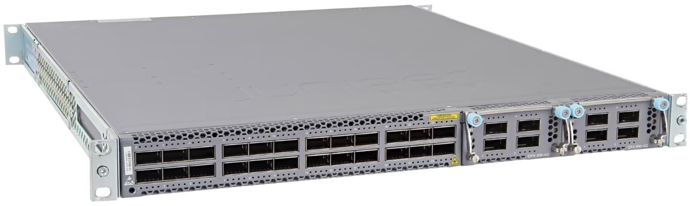 SWITCH JUNIPER QFX5100-24Q-AFO 24-Ports 40G QSFP /w EX4600-EM-8F, 2x PSU 650W (JPSU-650W-AC-AFO) without/ Rkmnts