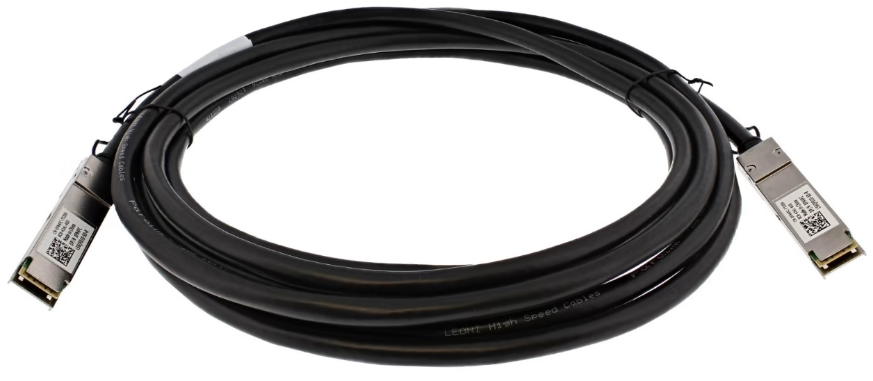 Cable Dell DAC-28-100G-5M Compatible 100G QSFP28 Passive Direct Attach Copper Twinax 5m QSFP-100G-CU5M NEW
