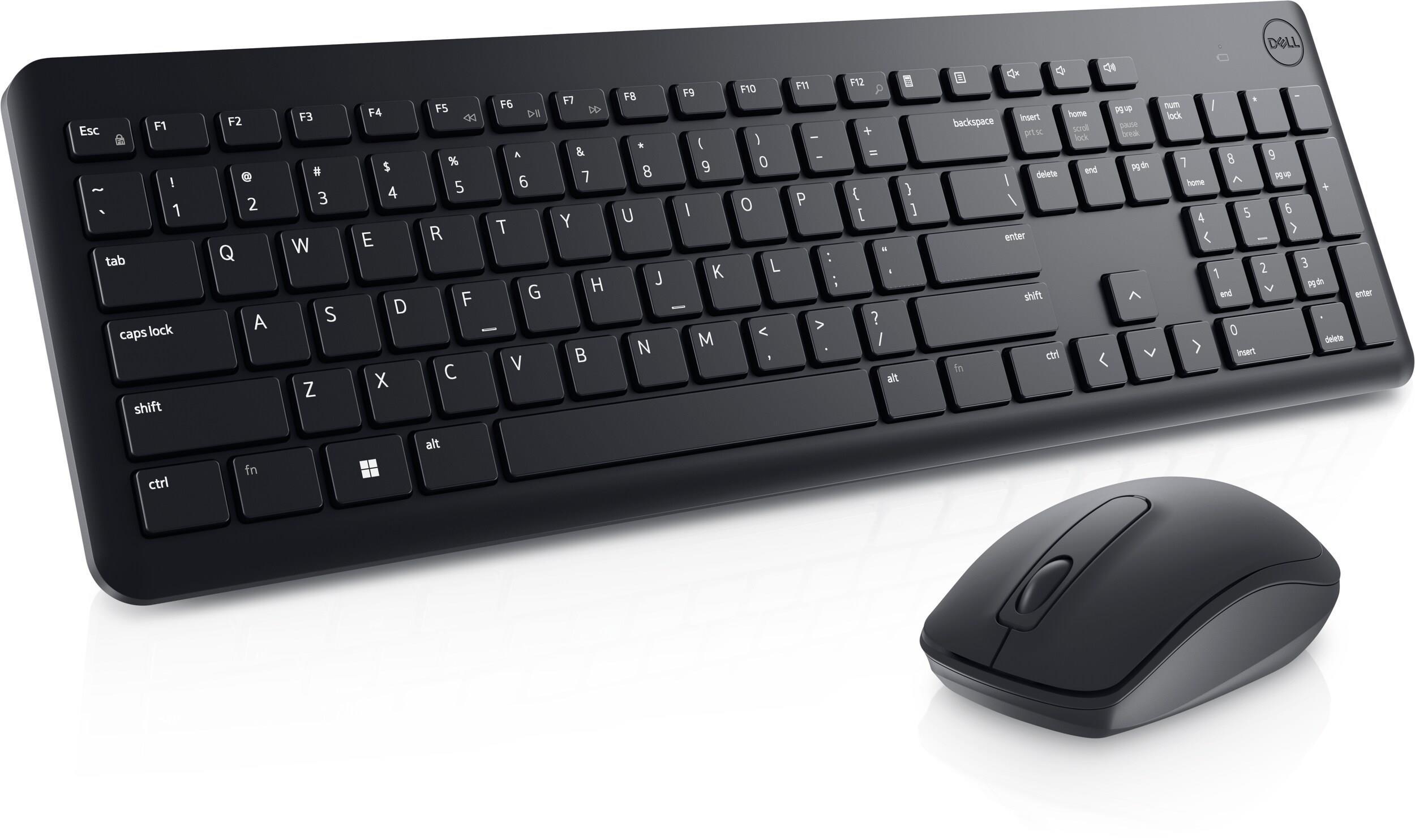 Dell KM3322W Keyboard and Mouse Wireless Black Belgian New Open Box