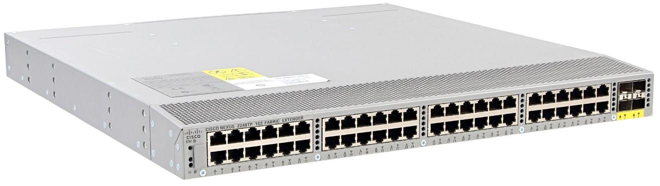 SWITCH CISCO NEXUS 2248TP-E FABRIC EXTENDER 48-Ports Gigabit (4) 10G SFP+ No No /w 2xPSU (N2200-PAC-400W) without/ Rkmnts