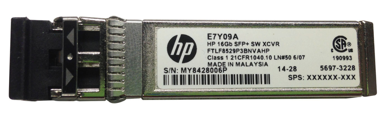 HPE 16Gb FIBRE CHANNEL SHORT WAVE SFP+ TRANSCEIVER MODULE