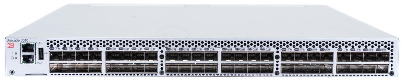 SWITCH DELL BROCADE 6510 48-Ports/48-Ports 16G 2x 125W (P/N: KN9TD) w/ Rkmnts
