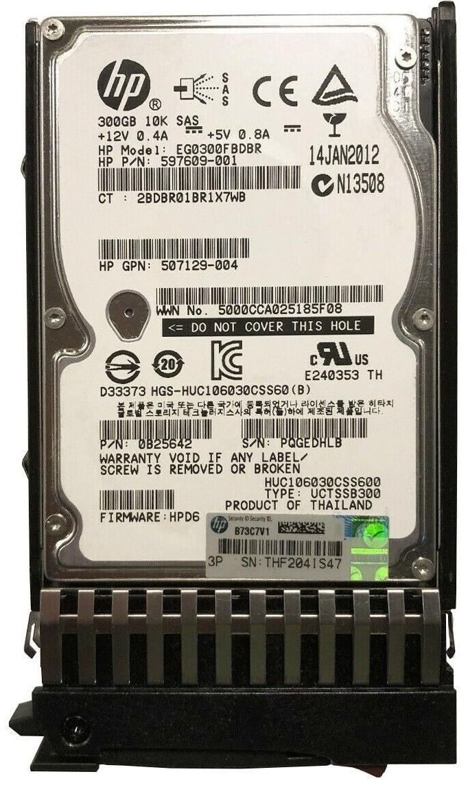 HDD HP 300GB SAS 6G 2.5" 10K