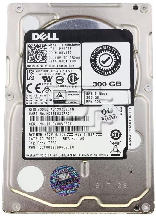 HDD DELL 300GB SAS 6G 2.5" 15K